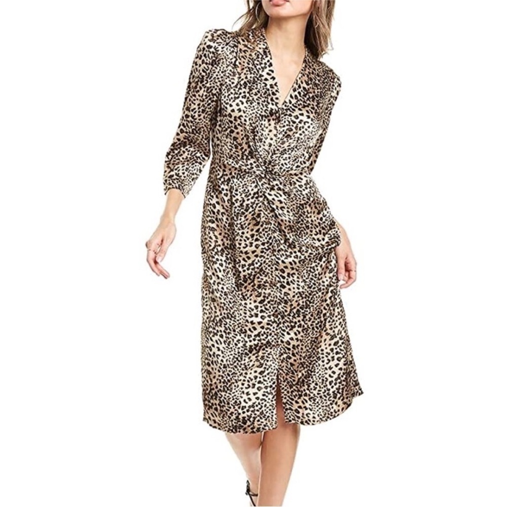 Rebecca Taylor Lynx Hammered Silk Dress